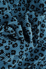 Animal Print Pleated Interlock Fabric