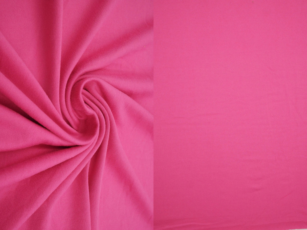 1 Yard Solid DTY Brushed Knit Fabric, 58/60? Wide Polyester Spandex Blend