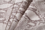 Taupe Python Printed Polyester Woven