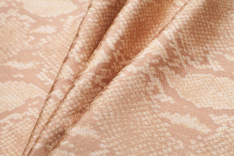 Gold Python Printed Polyester Woven