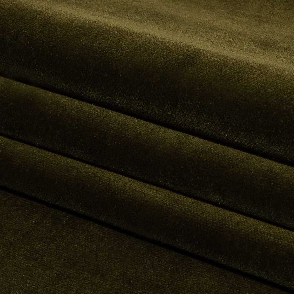 Olive Cotton Velvet