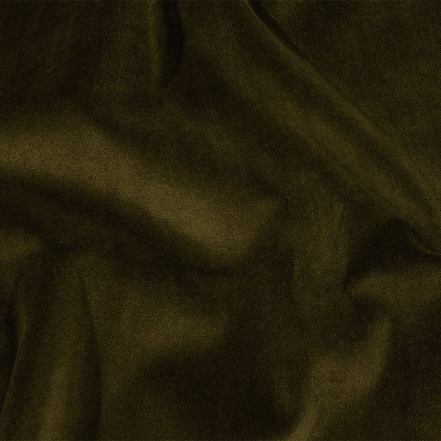 Olive Cotton Velvet