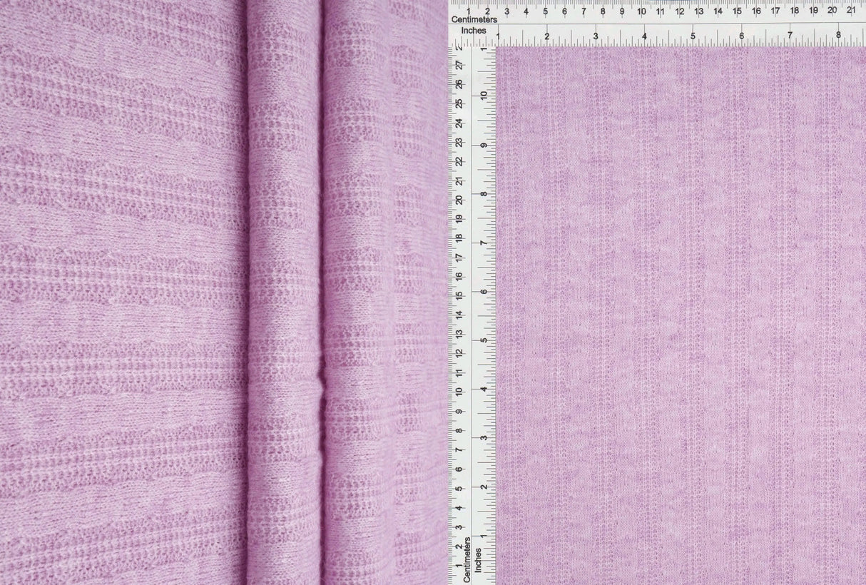 Cable Knit Stretch Sweater Fabric