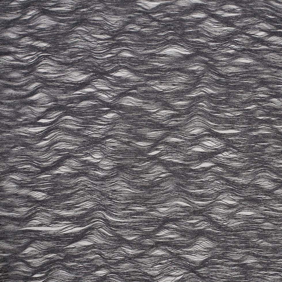 Black Novelty Polyester Sheer