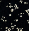 Floral Rib Knit Black Ditsy