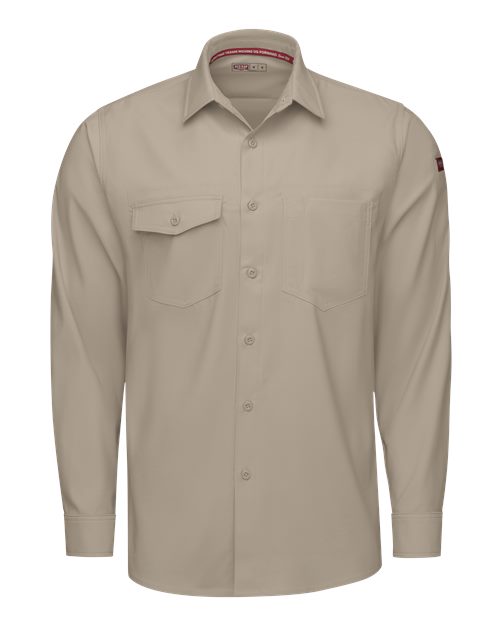 Red Kap Men's Cooling Long Sleeve Work Shirt