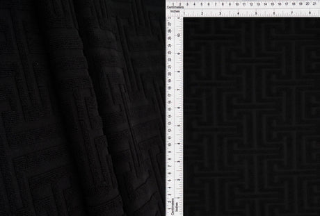 Jacquard Knit Geometric Towel Fabric