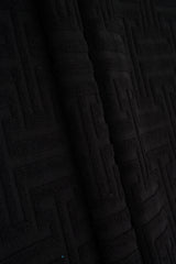 Jacquard Knit Geometric Towel Fabric