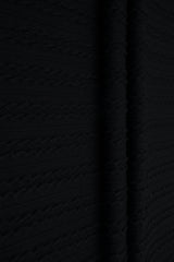 1 Yard Braid Jacquard Knit Fabric 220 GSM, 58/59? Wide Polyester Spandex Blend