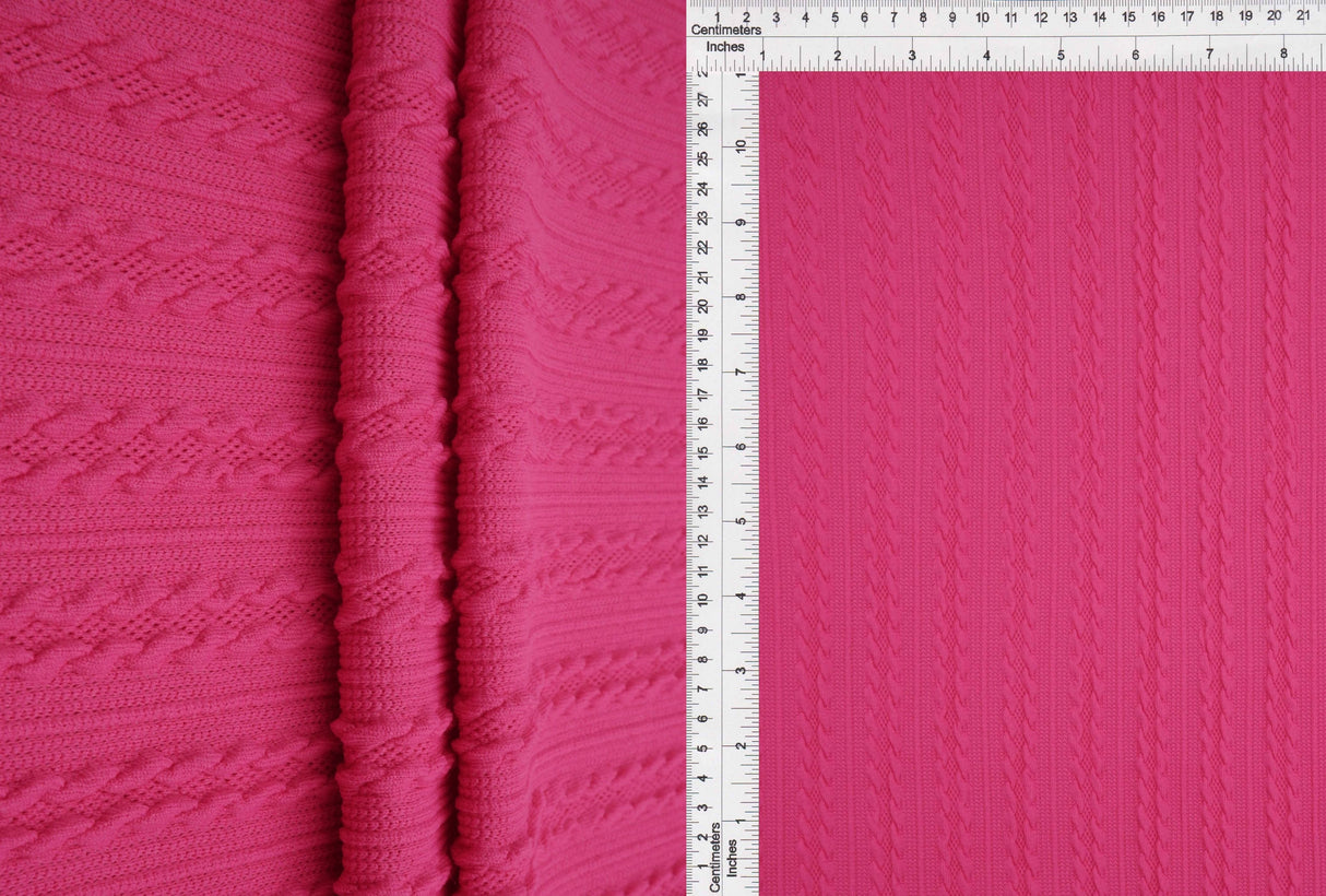 Braid Jacquard Liverpool Knit Fabric