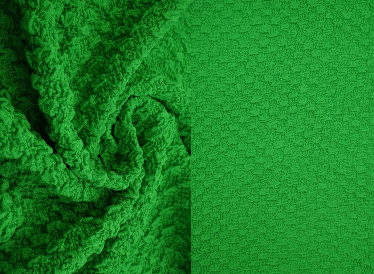 1 Yard Textured Cauliflower Jacquard Knit Fabric 59/60 Inch Wide Ultra Plush Heavyweight Material for Cozy Loungewear & Upholstery