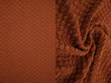 1 Yard Textured Cauliflower Jacquard Knit Fabric 59/60 Inch Wide Ultra Plush Heavyweight Material for Cozy Loungewear & Upholstery