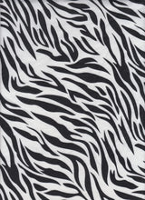1 Yard Brushed DTY Zebra Print Knit Fabric 170 GSM, 58/60? Wide Polyester Spandex Blend