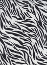 1 Yard Brushed DTY Zebra Print Knit Fabric 170 GSM, 58/60? Wide Polyester Spandex Blend