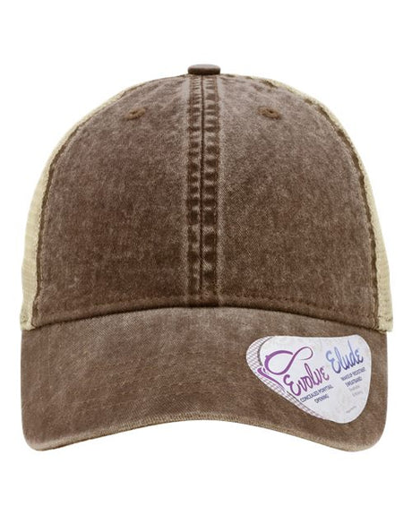 Infinity Her Women's Washed Mesh-Back Ponytail Cap