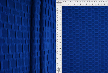 Honeycomb Knit Jacquard Solid Fabric 1 Yard Stretch Soft Durable 58/60" Wide