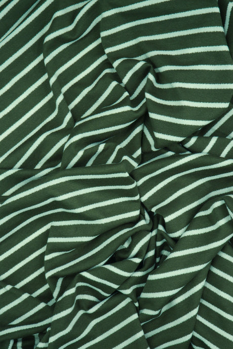 Viscose Crepe Stripe Stretch Fabric