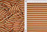 Viscose Crepe Stripe Stretch Fabric