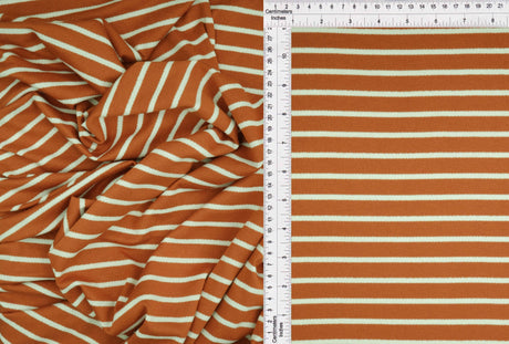 Viscose Crepe Stripe Stretch Fabric