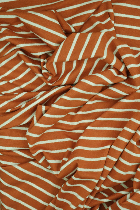 Viscose Crepe Stripe Stretch Fabric
