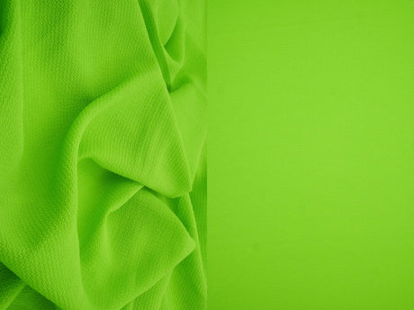 Solid Ghost Bubble Crepe Fabric, Lightweight Textured Stretch 57/58" Wide for Apparel