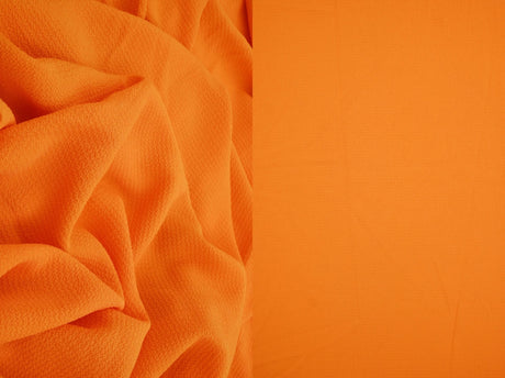 Solid Ghost Bubble Crepe Fabric, Lightweight Textured Stretch 57/58" Wide for Apparel