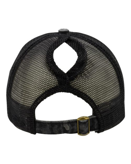 Women's Printed Visor with Mesh Back Cap