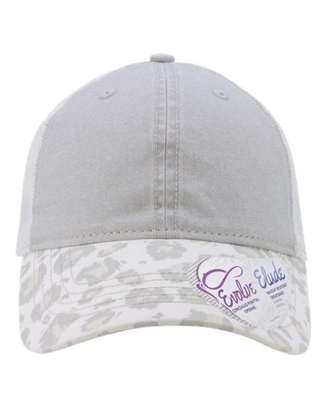 Women's Printed Bill Mesh Back Ponytail Cap
