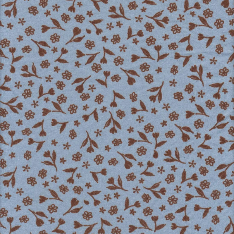 1 Yard DTY Brushed Ditsy Print Knit Fabric, 58/60'' Wide Polyester Spandex Blend
