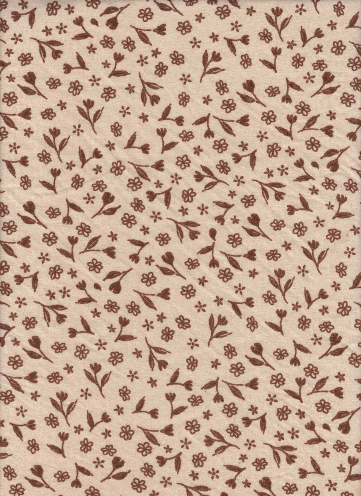 1 Yard DTY Brushed Ditsy Print Knit Fabric, 58/60? Wide Polyester Spandex Blend