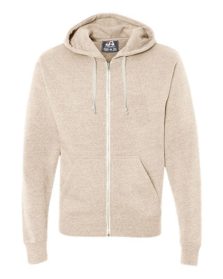 Men's Triblend Full-Zip Hooded Sweatshirt