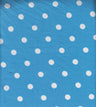 Polka Dot Brushed Stretch Knit Fabric Aqua