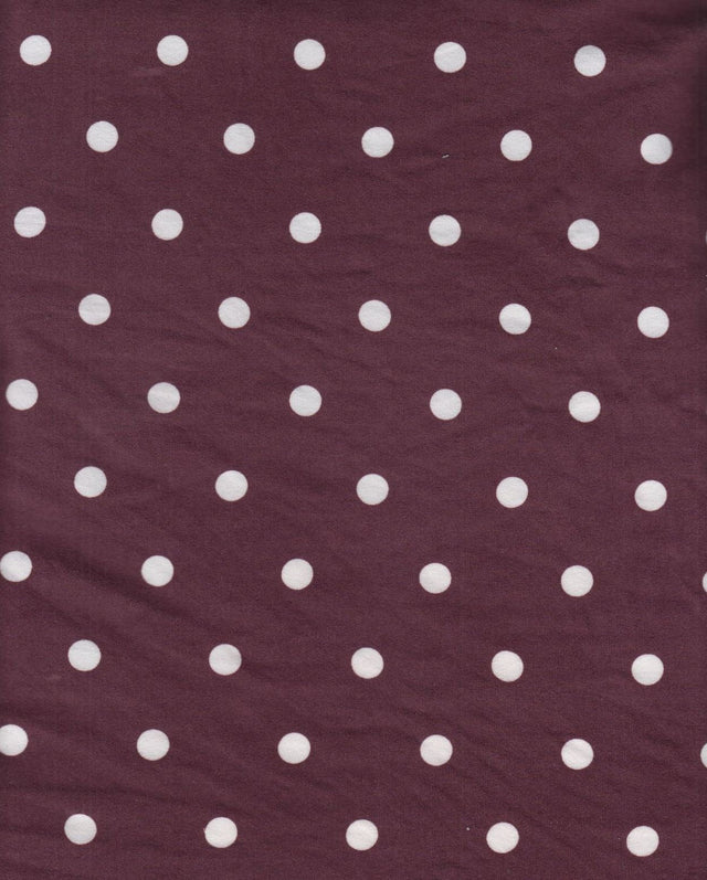 Brushed DTY Polka Dot Knit Fabric