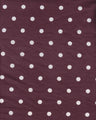 Brushed DTY Polka Dot Knit Fabric