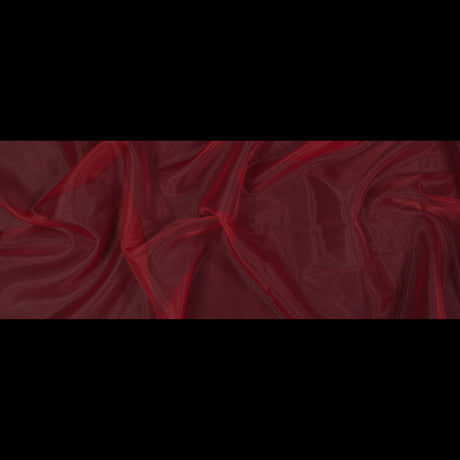 2-Ply Polyester Organza - Red - Zelda Collection