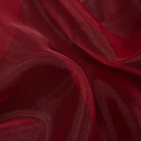 2-Ply Polyester Organza - Red - Zelda Collection