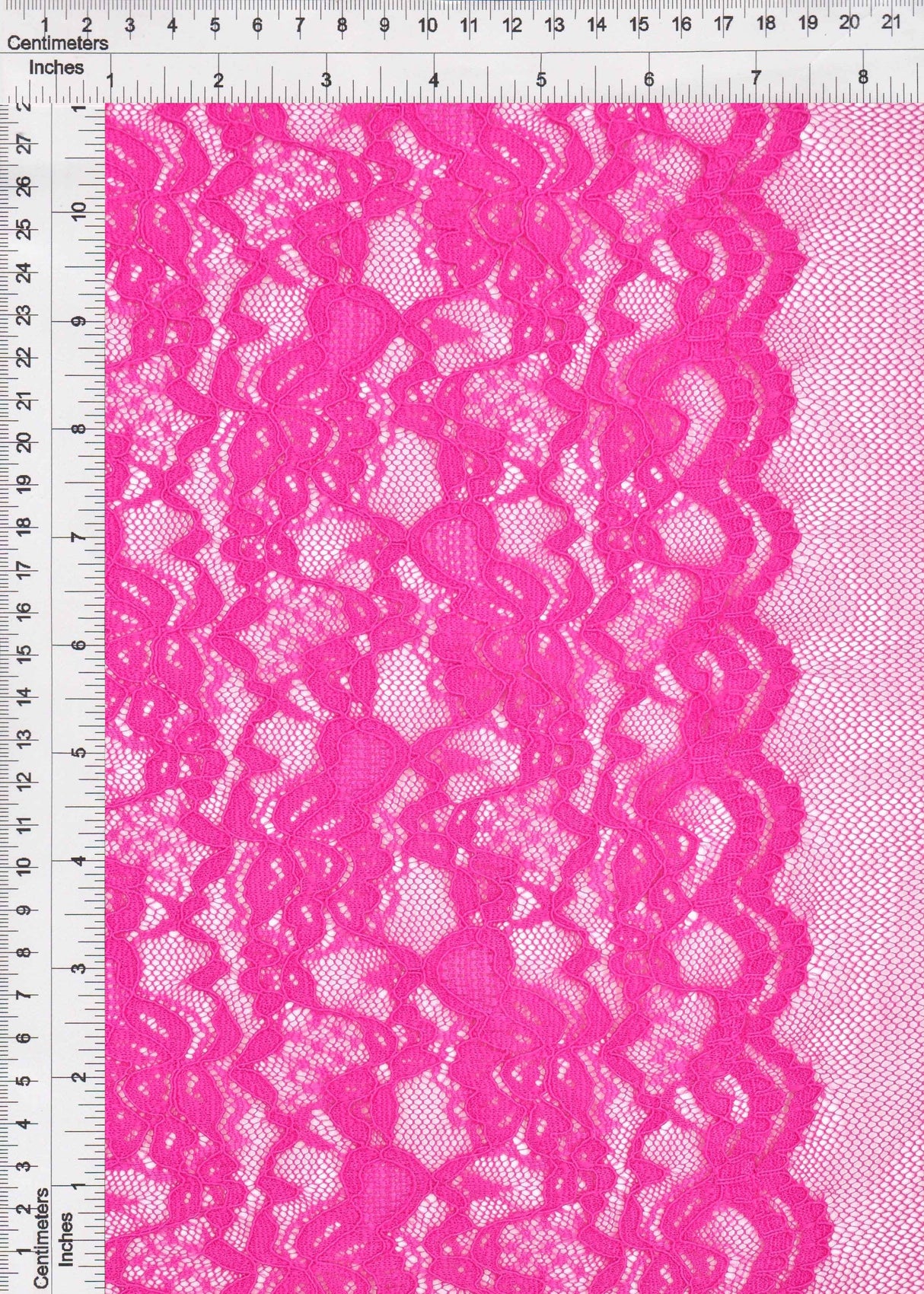 Floral Double Border Lace Fabric