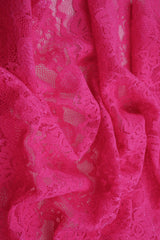 Floral Double Border Lace Fabric