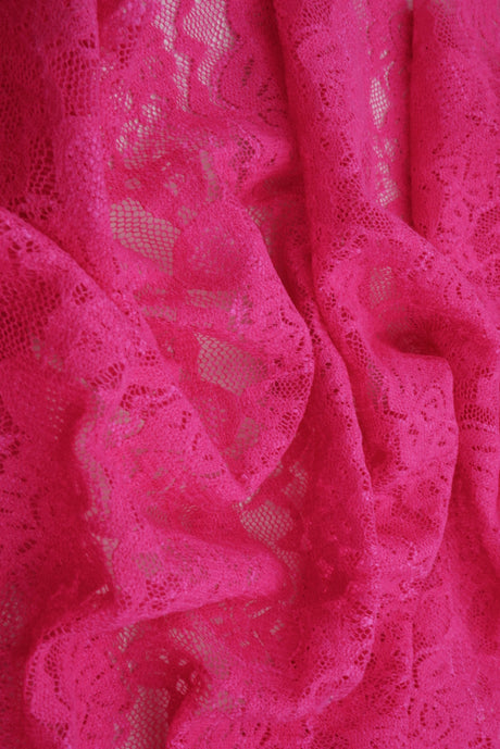 Floral Double Border Lace Fabric