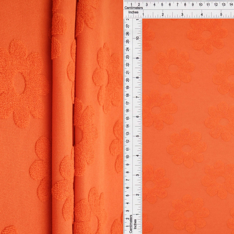 Daisy Floral Jacquard Knit Fabric