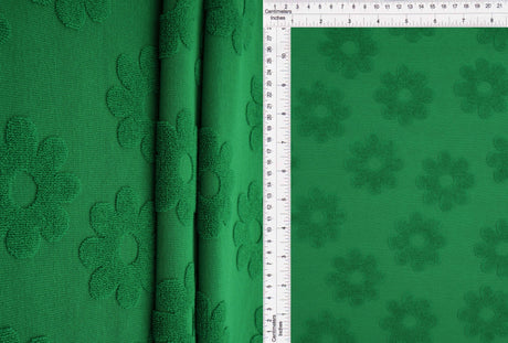 Daisy Floral Jacquard Knit Fabric