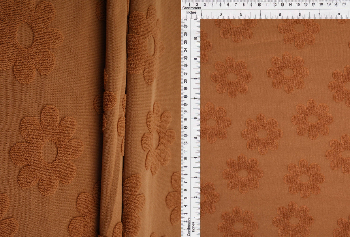 Daisy Floral Jacquard Knit Fabric