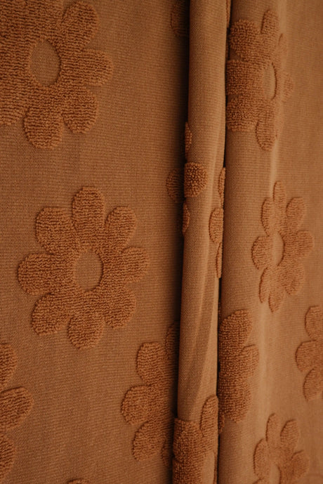 1 yarda de tela de punto jacquard de toalla con margaritas 58/60 pulgadas de ancho textil mullido y pesado para toallas y accesorios del hogar