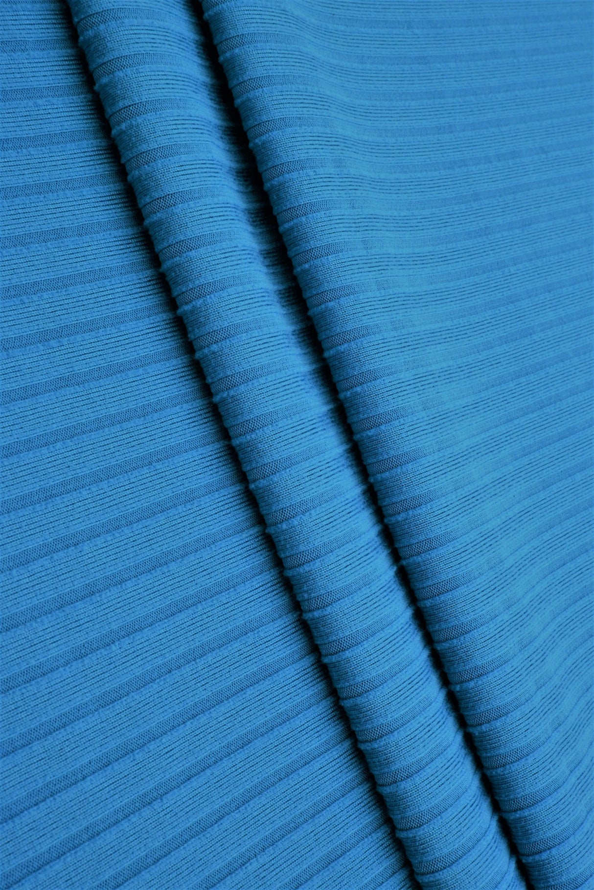 Rib Stretch Knit Fabric Solid
