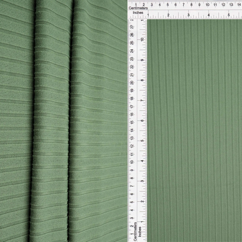 1 Yard 8x3 Yummy Rib Knit Fabric Soft Polyester Spandex 58/60'' Wide