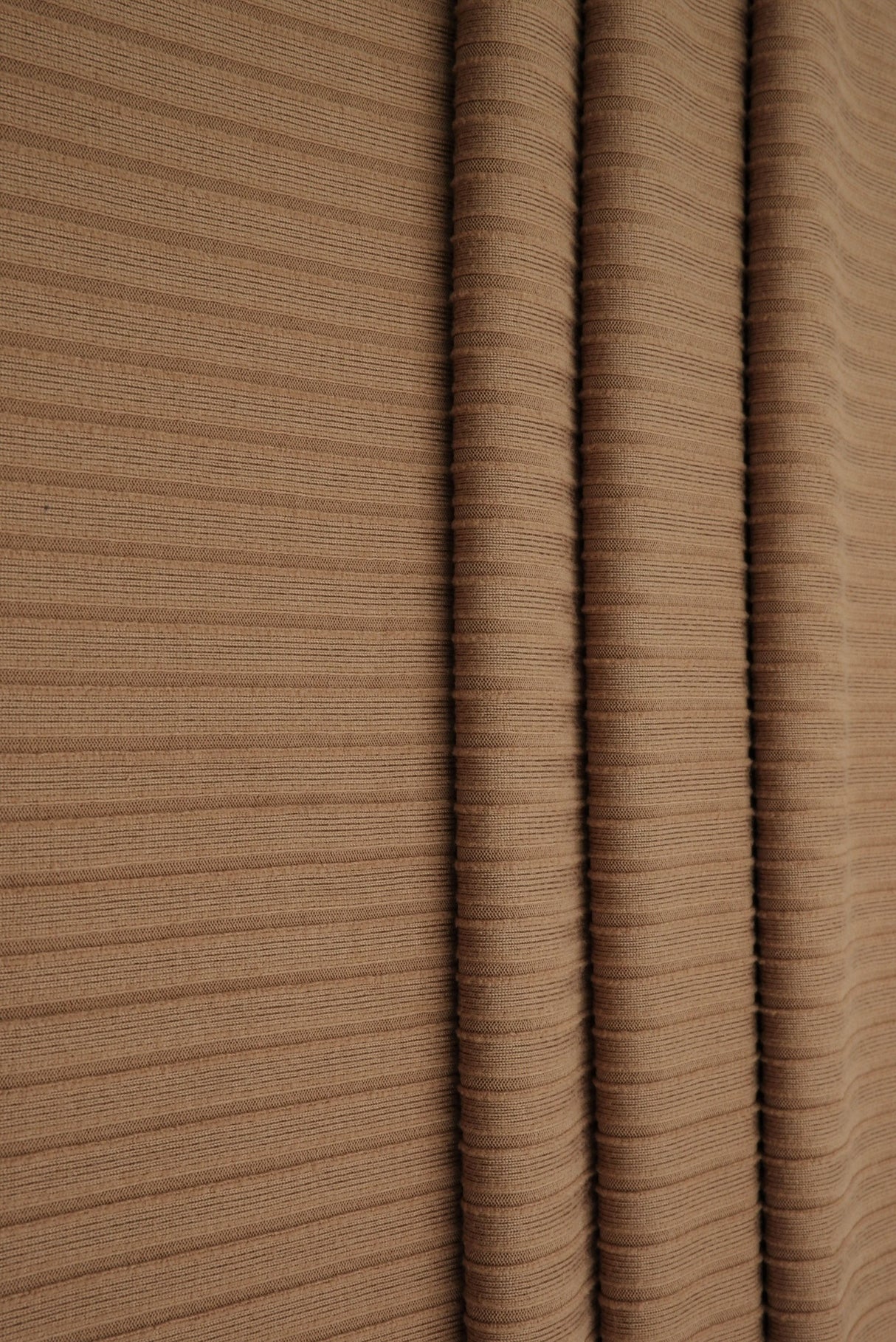 Rib Stretch Knit Fabric Solid