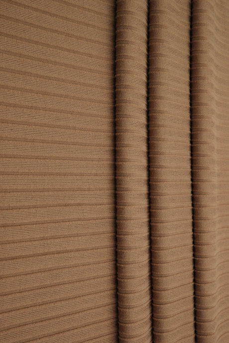 Rib Stretch Knit Fabric Solid