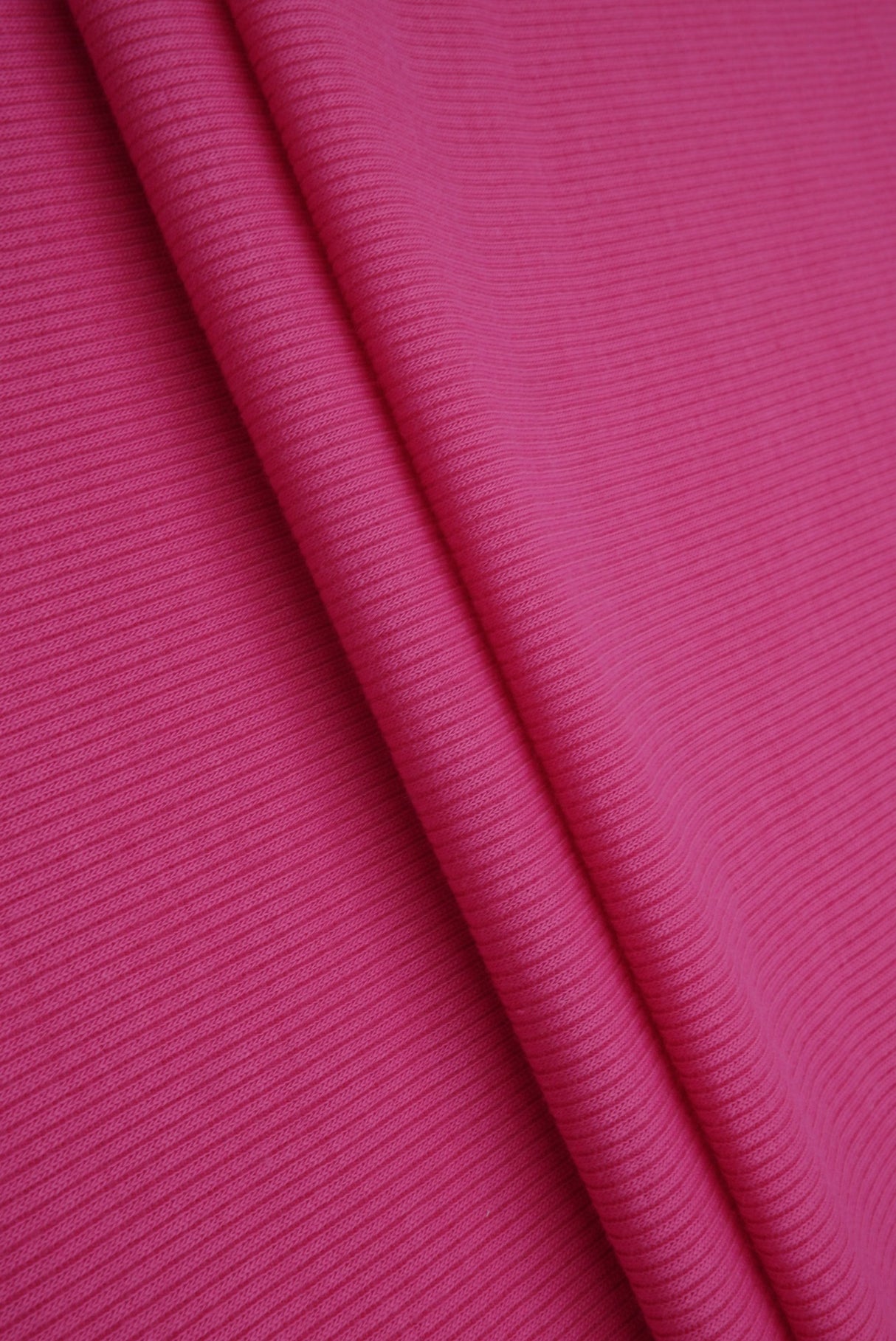 Rib Solid Stretch Knit Fabric