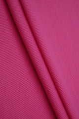 Rib Solid Stretch Knit Fabric