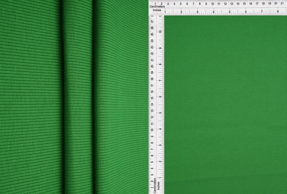 1 Yard 2x1 Solid Rib Knit Fabric, 54/56? Wide Polyester Spandex Blend